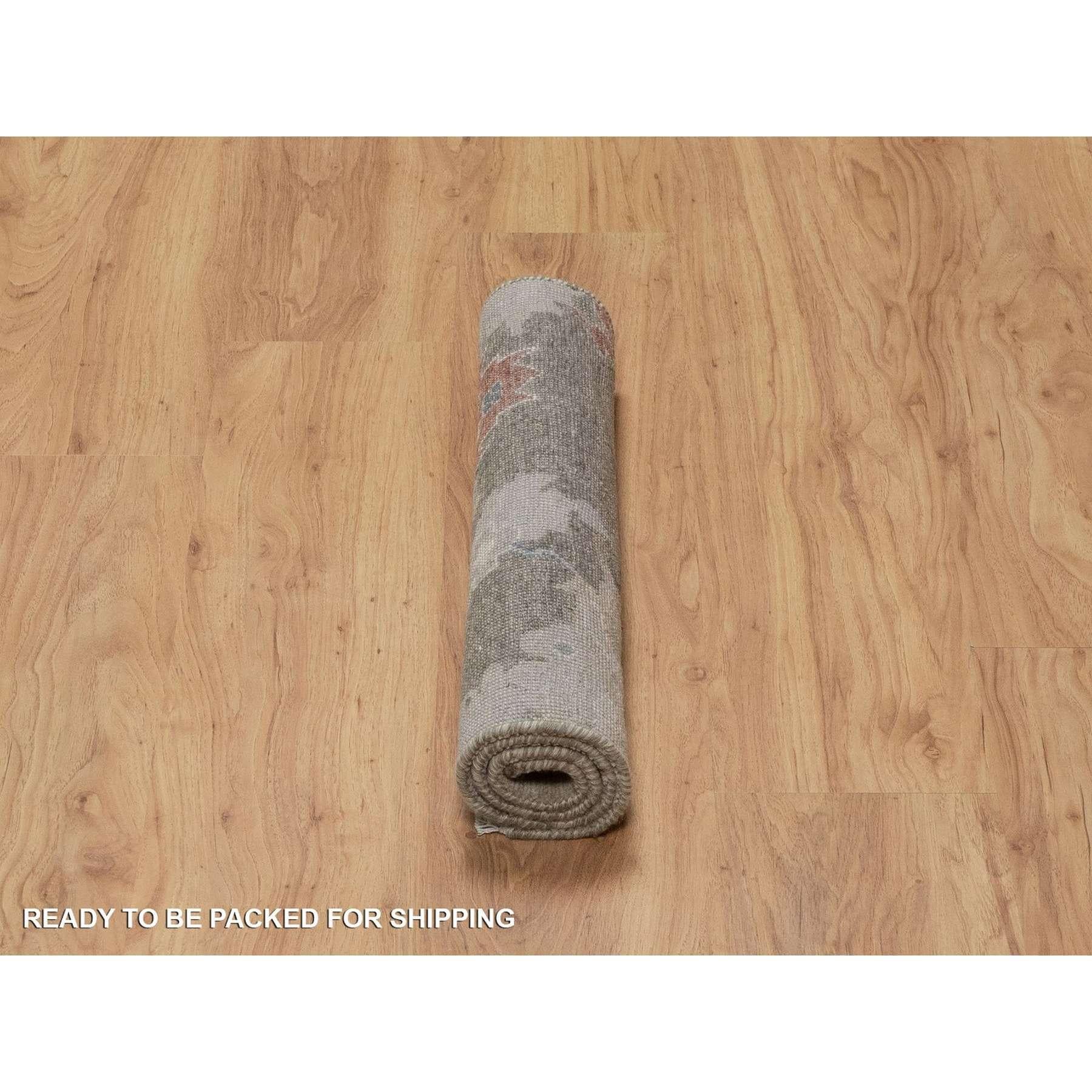 Alfombra de lana anudada a mano de 2'1 