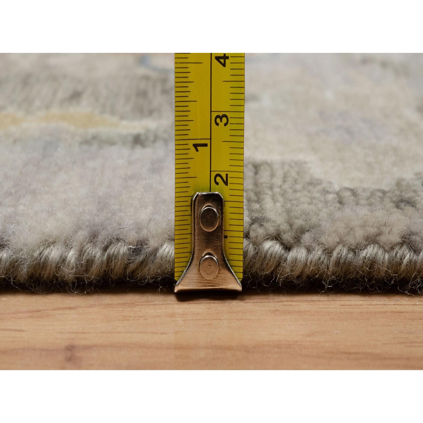 Alfombra de lana anudada a mano de 2'1 