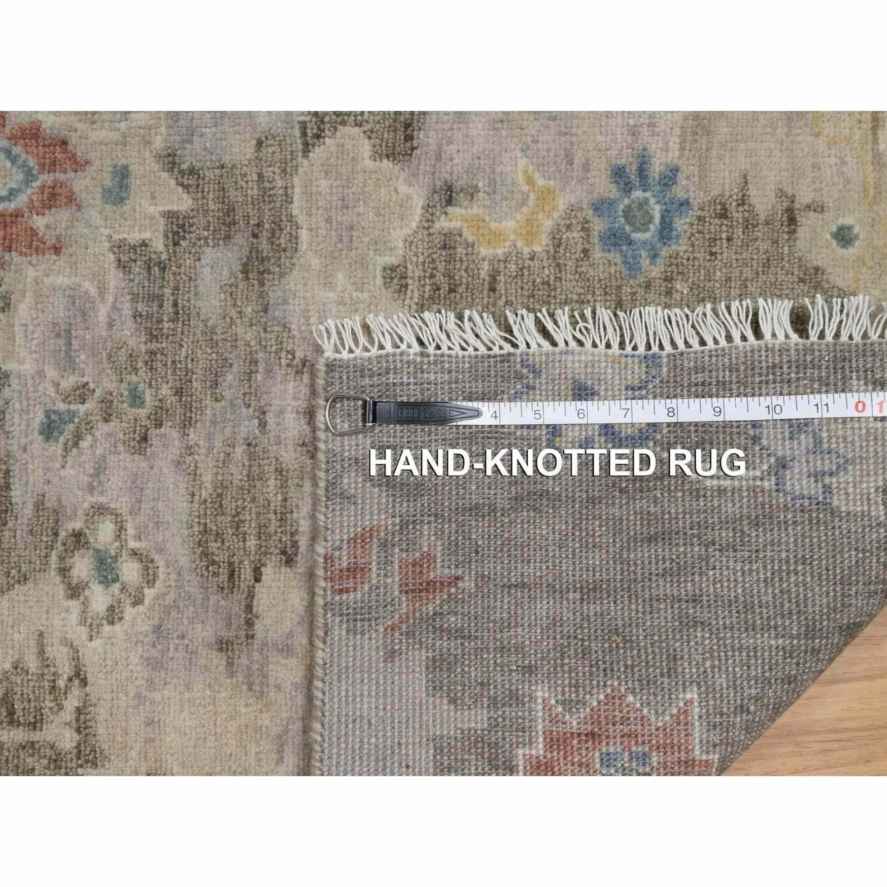 Alfombra de lana anudada a mano de 2'1 