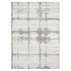 2
1"x3
1" Ivory Hand Spun Undyed Natural Wool Hand Knotted Mat Oriental Rug