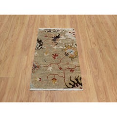 Tappeto marrone sabbia con motivo rotto Design/One 100% lana annodato a mano