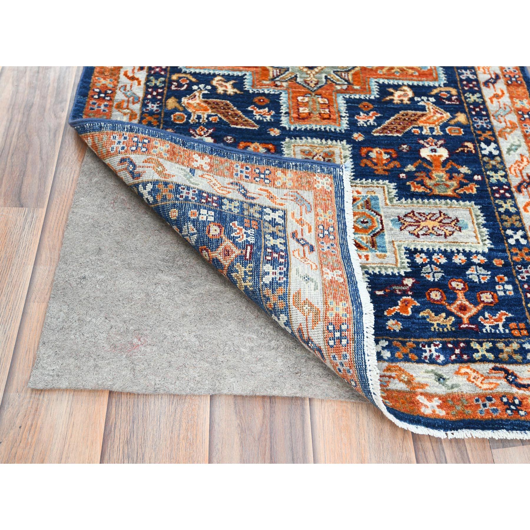 Kazako Tappeto orientale Knots Rugs 2'1 