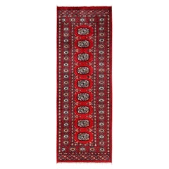 2
1"x6
2" Auburn Red, Pure Wool, Princess Bokara, Hand Knotted, Runner Rug