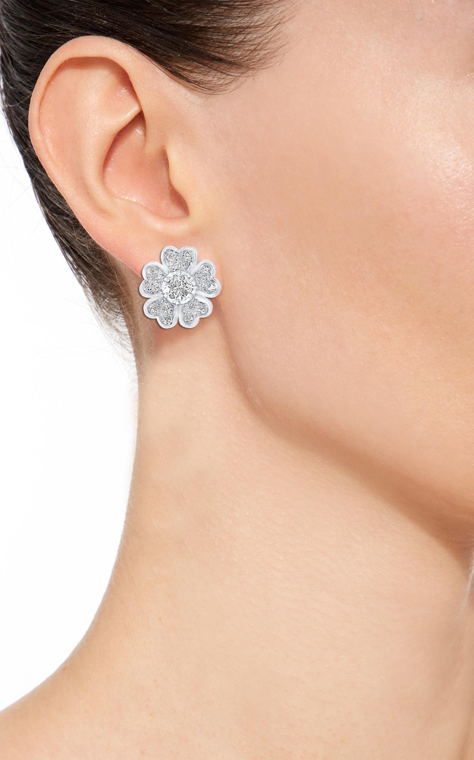 flower cluster earrings