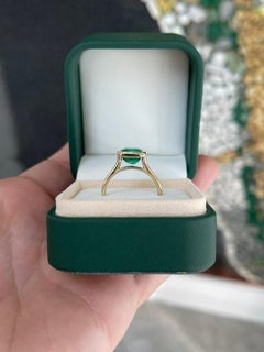 2.2 Carat Emerald Statement 14K White Gold A Classic Statement