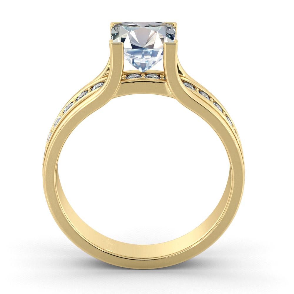 2 carat princess cut diamond ring