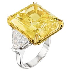 22 Carat Radiant Statement Fancy Yellow 14K Gold Colour-Collector’s Treasure