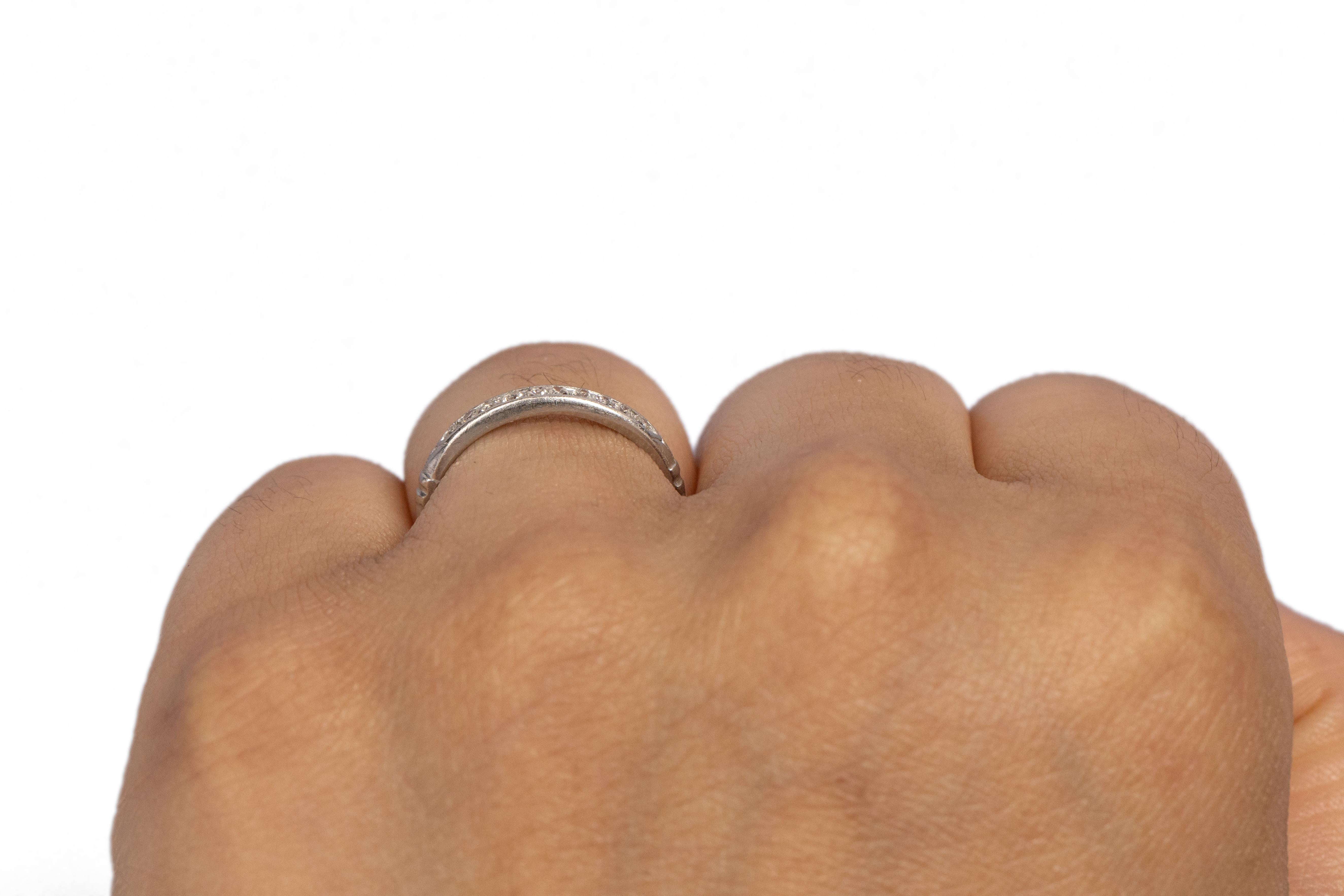 Old Mine Cut .22 Carat Total Weight Art Deco Diamond Platinum Engagement Ring