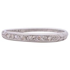 .22 Carat Total Weight Art Deco Diamond Platinum Engagement Ring