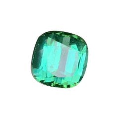 2.2 Carats Natural Mint Green Cushion Cut Tourmaline for Ring Jewellery