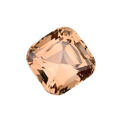22 Carats Square Cushion Cut Champagne Color Topaz for Pendant Jewellery 15 mm