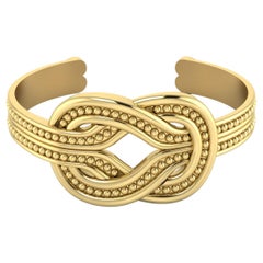 22 K Gold Hercules Knot Bracelet by Romae Jewelry Inspired by Ancient Designs