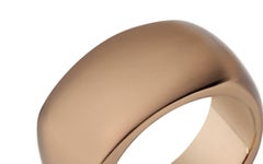 22 Karat Chocolate Gold Vermeil Chocolate Unsquared Signet by Chee Lee New York