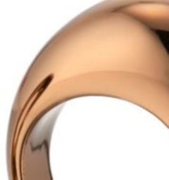 22 Karat Chocolate Gold Vermeil Egg Dome Ring