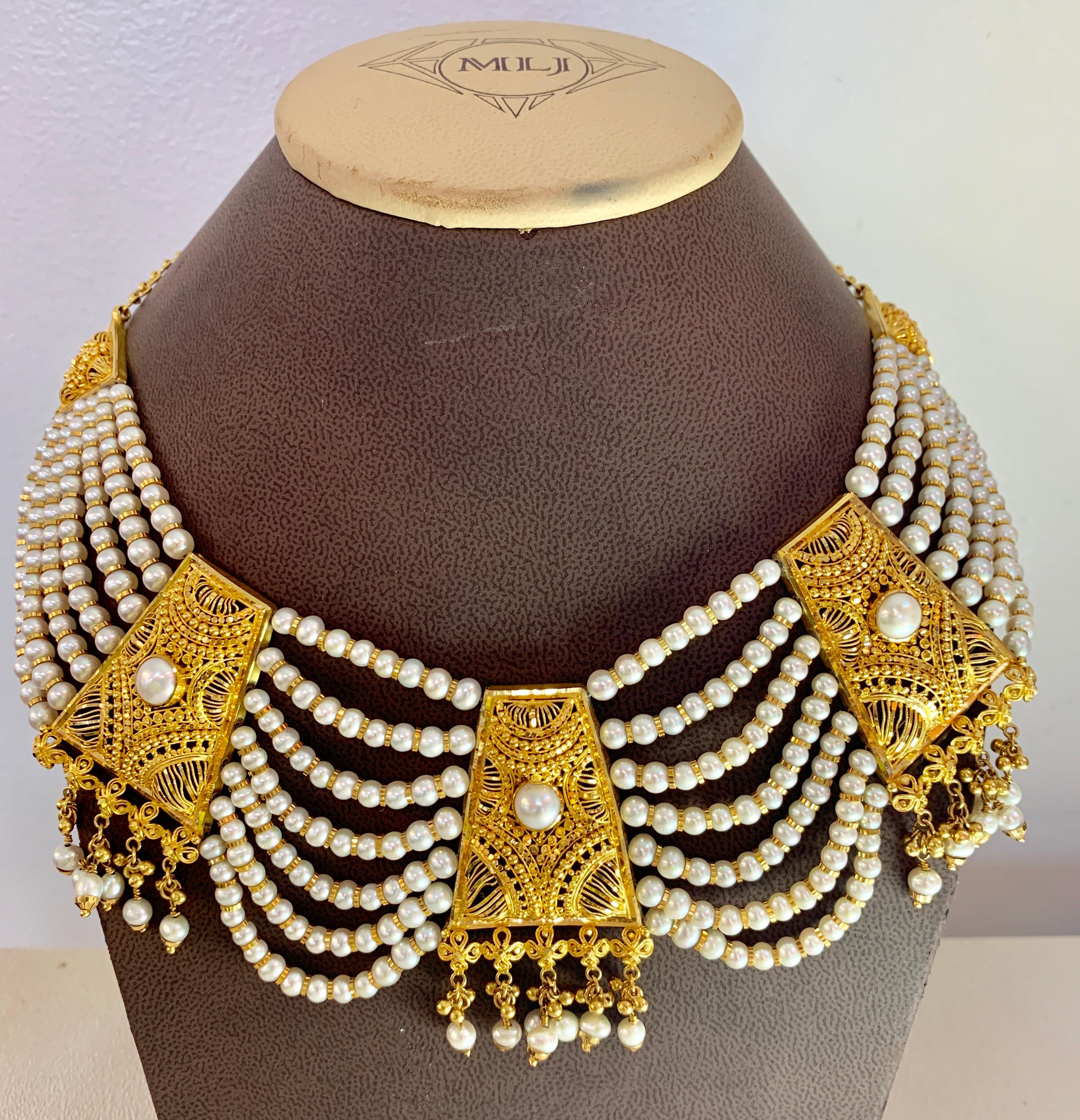 multi layer necklace gold