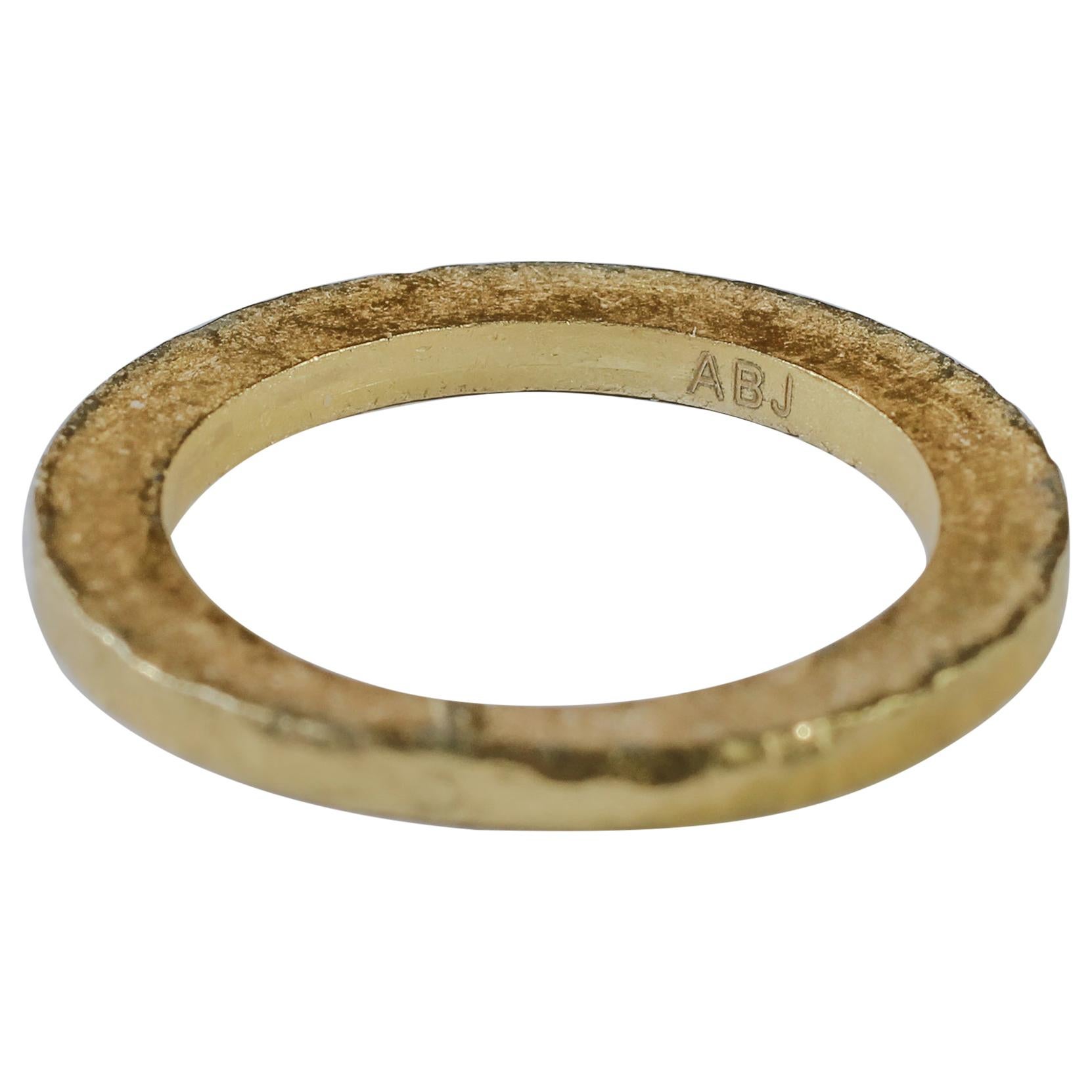 22K Recycled Gold Bridal Wedding Ring Alternative Stacking Fashion Design For Sale