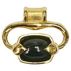 22 Karat Gold Garnet Pendant