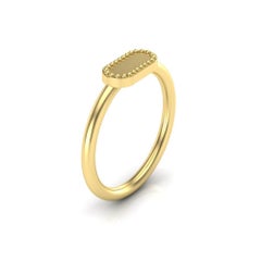 22 Karat Gold Cartouche Ring