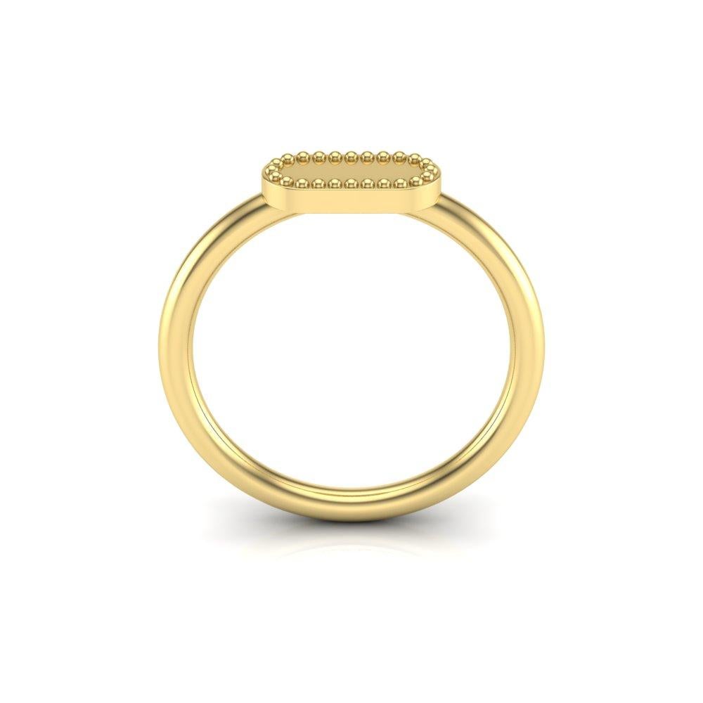 For Sale:  22 Karat Gold Cartouche Ring 4