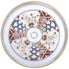 Vassoio per antipasti a tema Chinoiserie in oro 22 carati, anni '60 circa