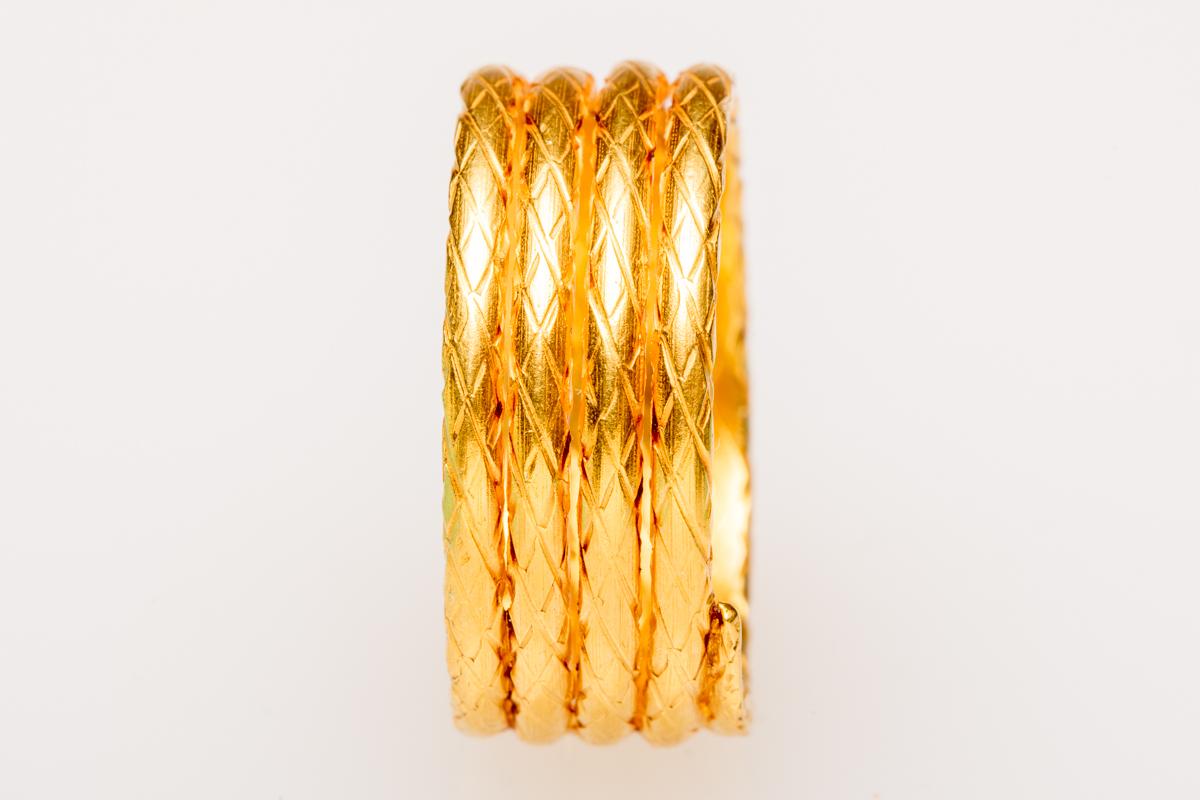 22 Karat Gold Spiralband Ring im Zustand „Hervorragend“ im Angebot in Nantucket, MA