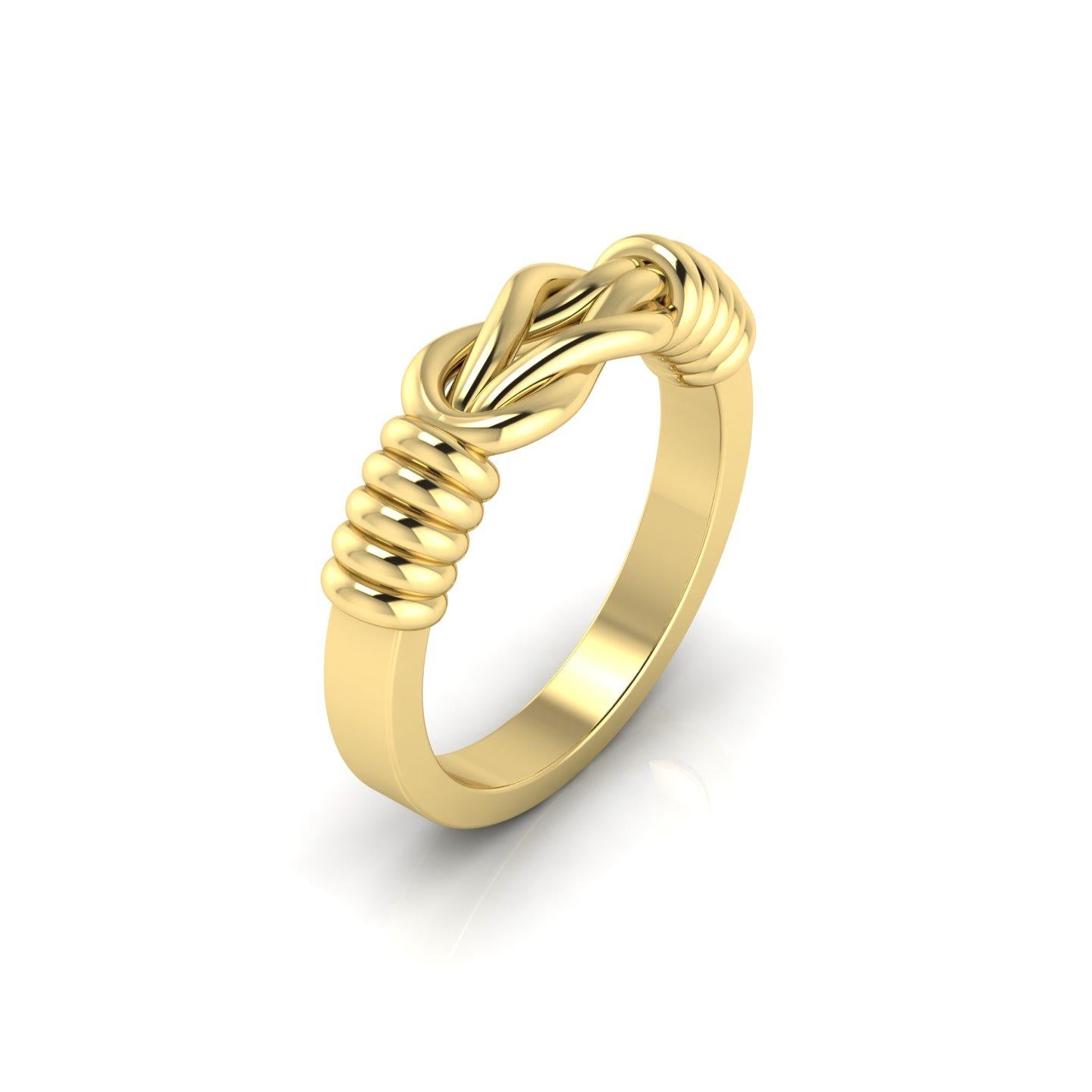 For Sale:  22 Karat Gold Hercules Knot Ring 4