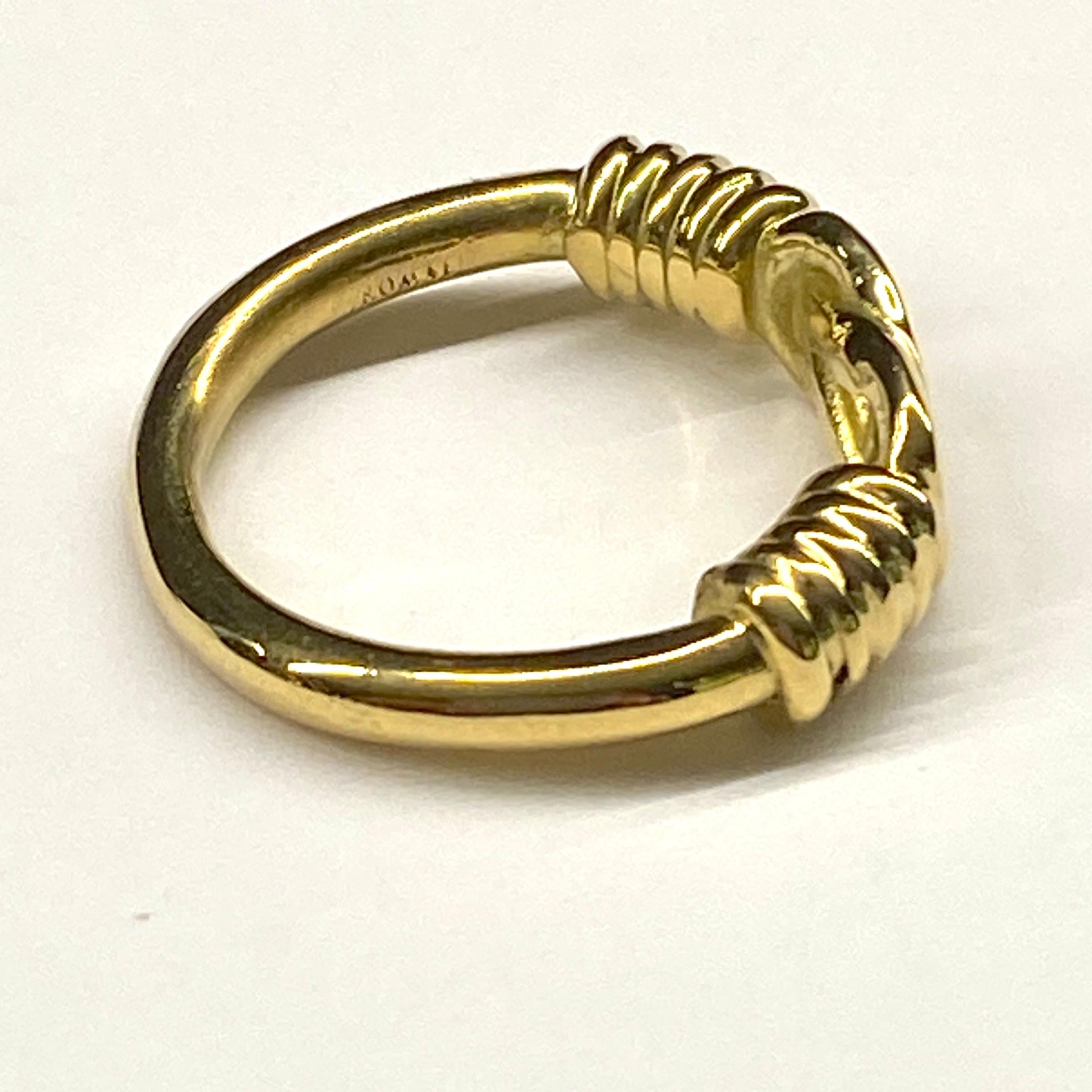 For Sale:  22 Karat Gold Hercules Knot Ring 2