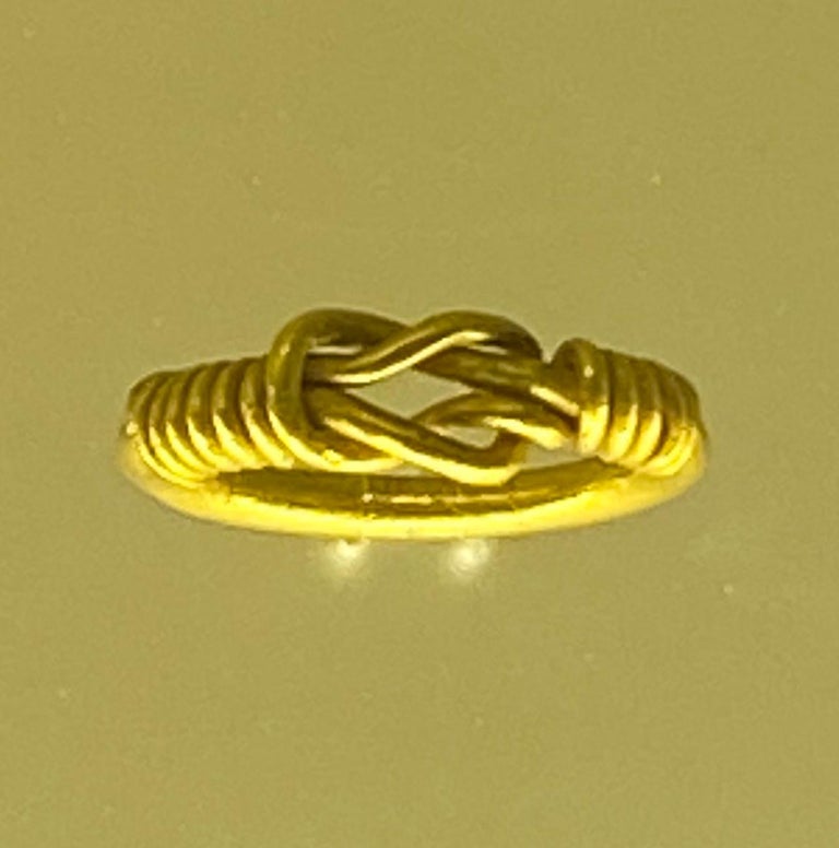 For Sale:  22 Karat Gold Hercules Knot Ring by Romae Jewelry Inspired by Ancient Designs 5