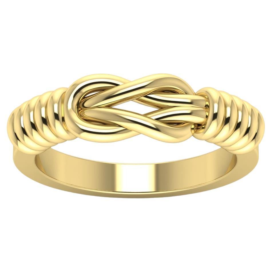 22 Karat Gold Hercules Knot Ring by Romae Jewelry Inspired by Ancient Designs
