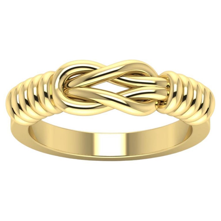 For Sale:  22 Karat Gold Hercules Knot Ring by Romae Jewelry Inspired by Ancient Designs