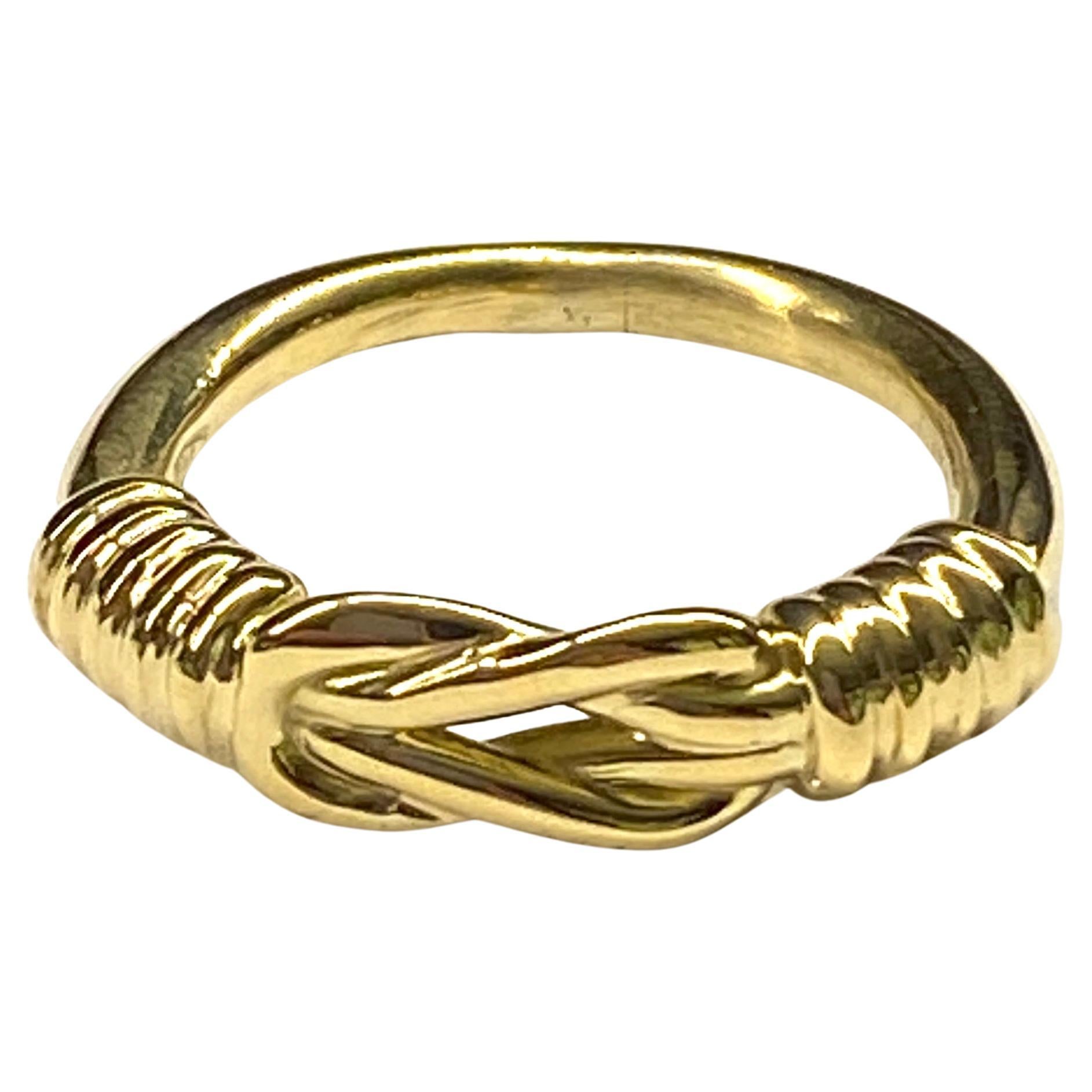 For Sale:  22 Karat Gold Hercules Knot Ring