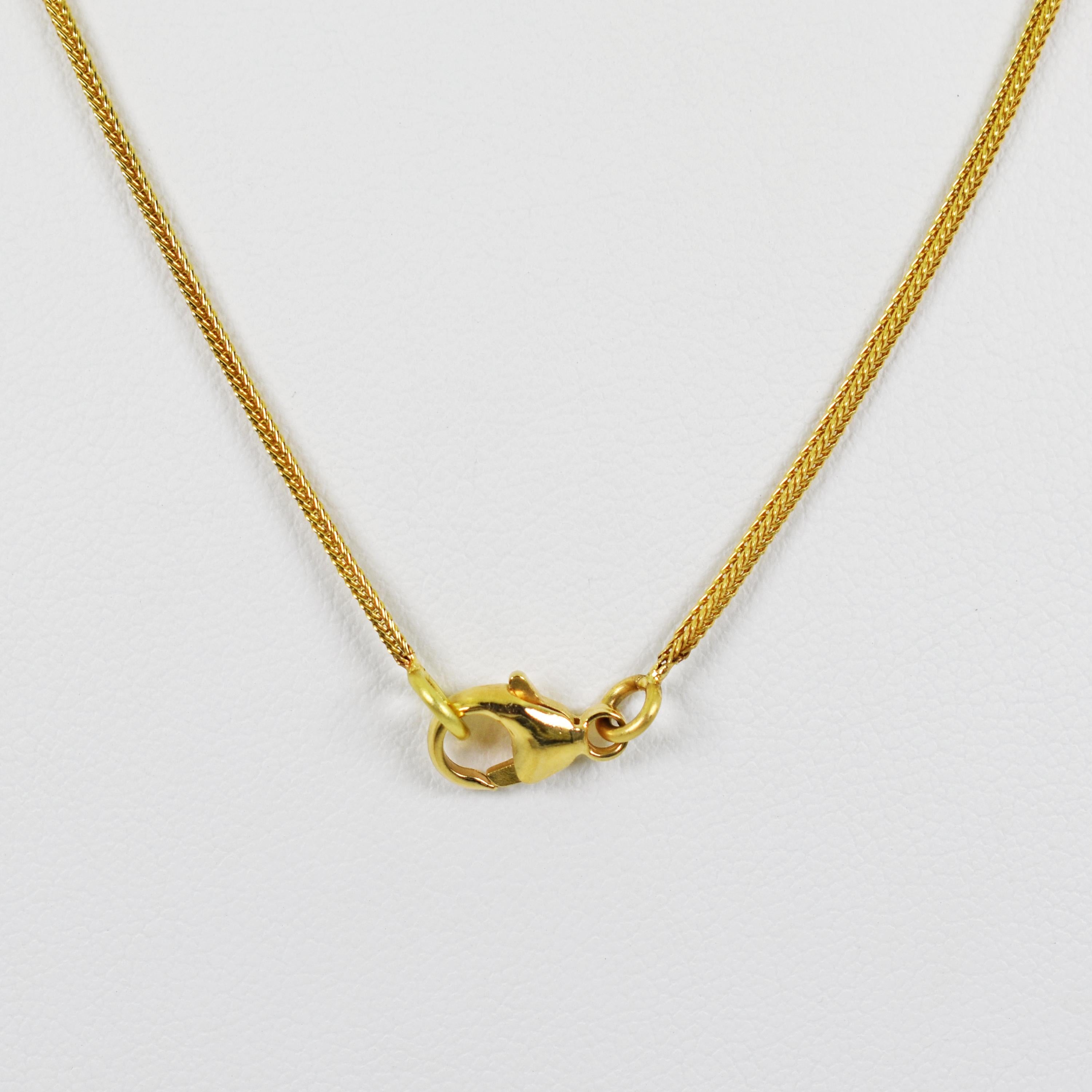 Contemporaneo Collana con Charm Ixthus in oro 22 carati su catena 18 carati in vendita