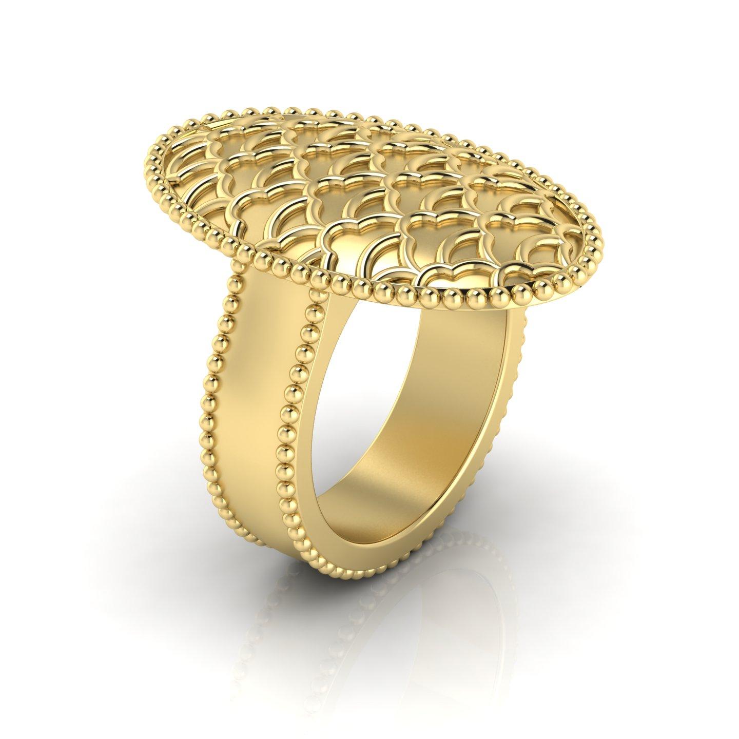 For Sale:  22 Karat Gold Minoan-Inspired Signet Ring 2