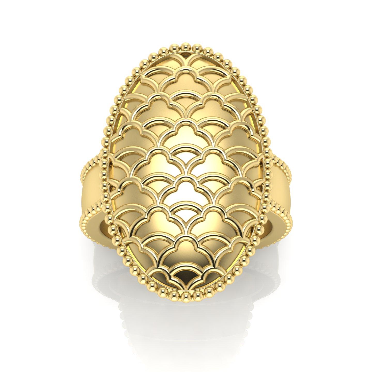 For Sale:  22 Karat Gold Minoan-Inspired Signet Ring 3