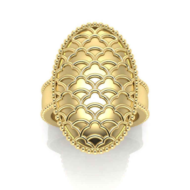 For Sale:  22 Karat Gold Minoan Signet Ring by Romae Jewelry - Inspired by Ancient Designs 3