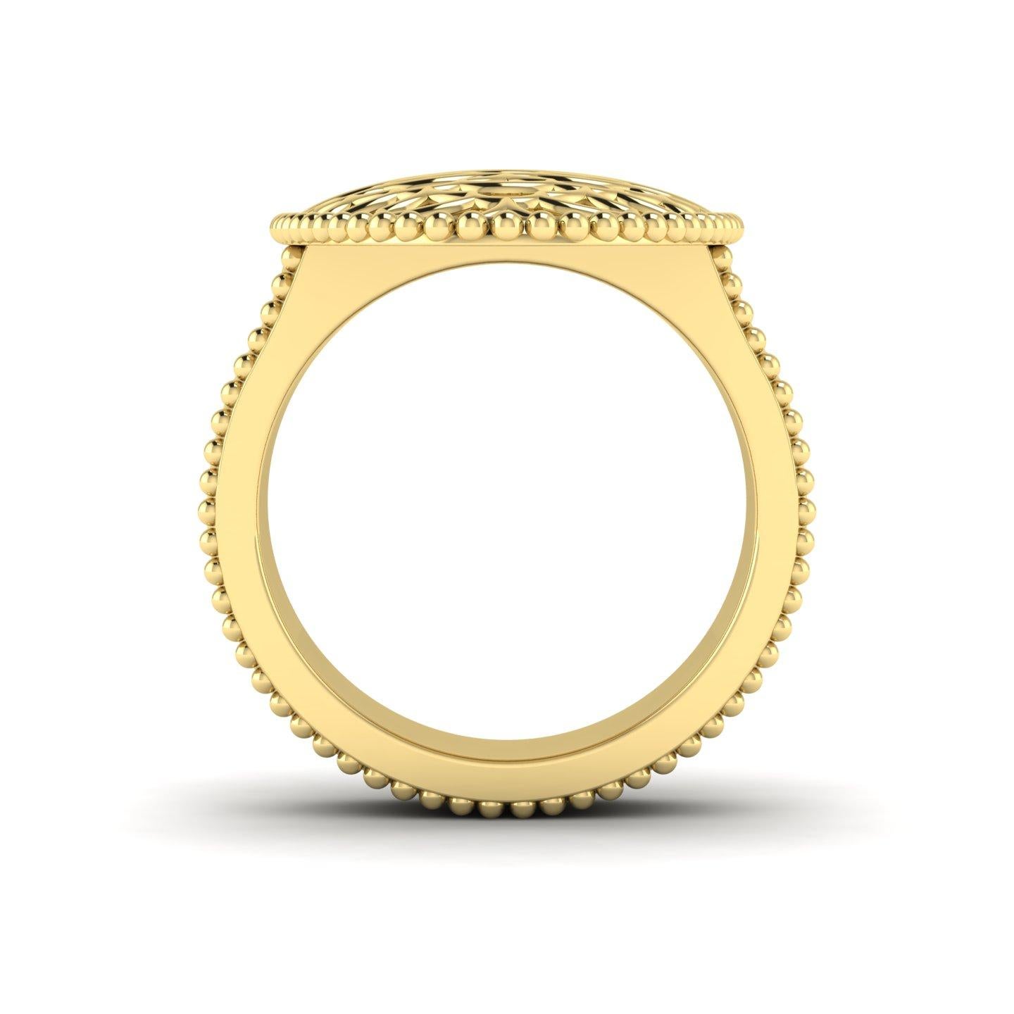 For Sale:  22 Karat Gold Minoan-Inspired Signet Ring 4