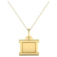 22 Karat Gold Personalized Pendant by Romae Jewelry Inspired by Ancient Designs