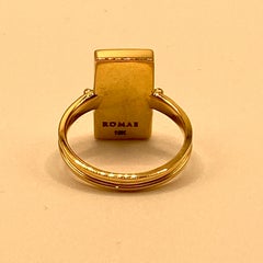 22 Karat Gold Garnet Ring