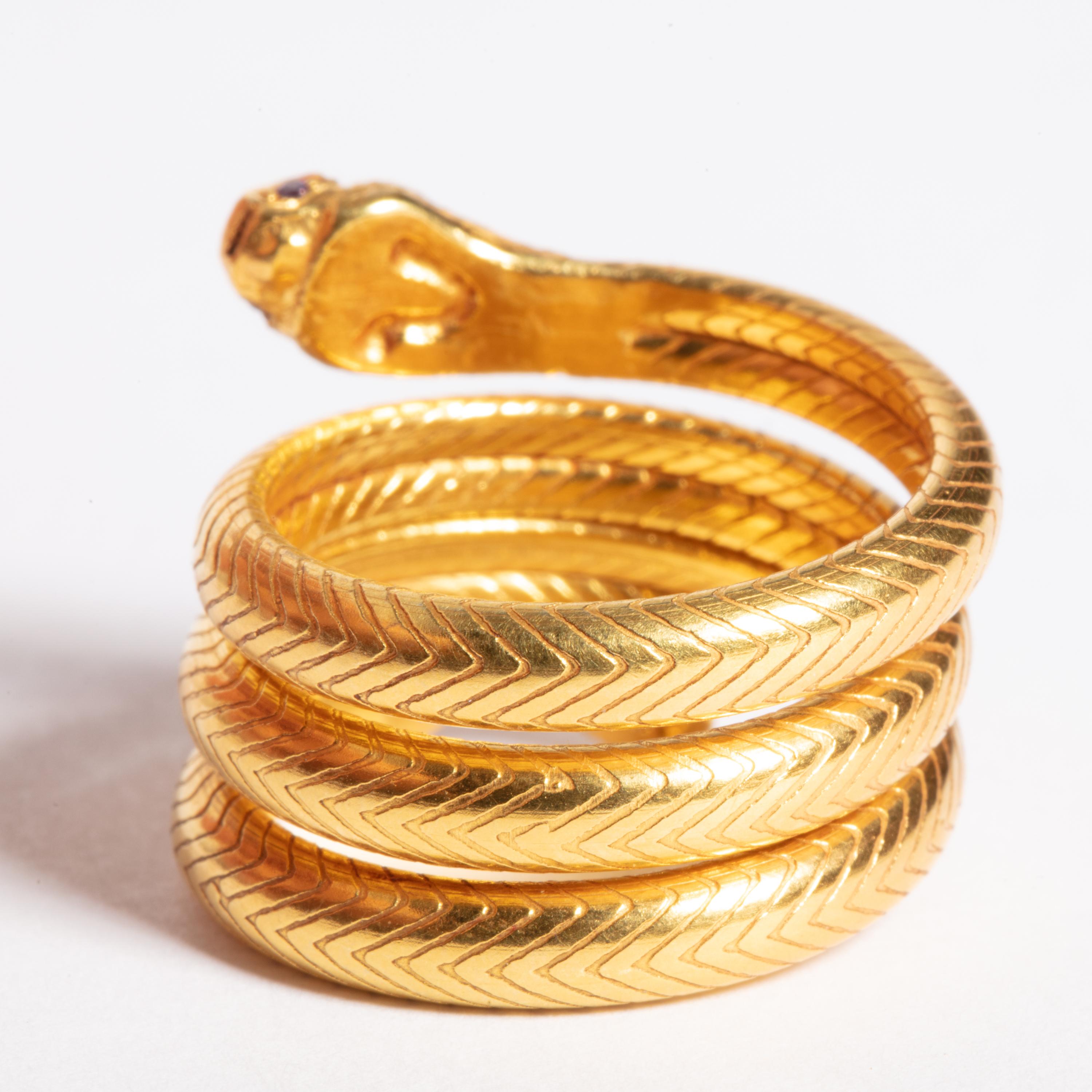 snake ring gold