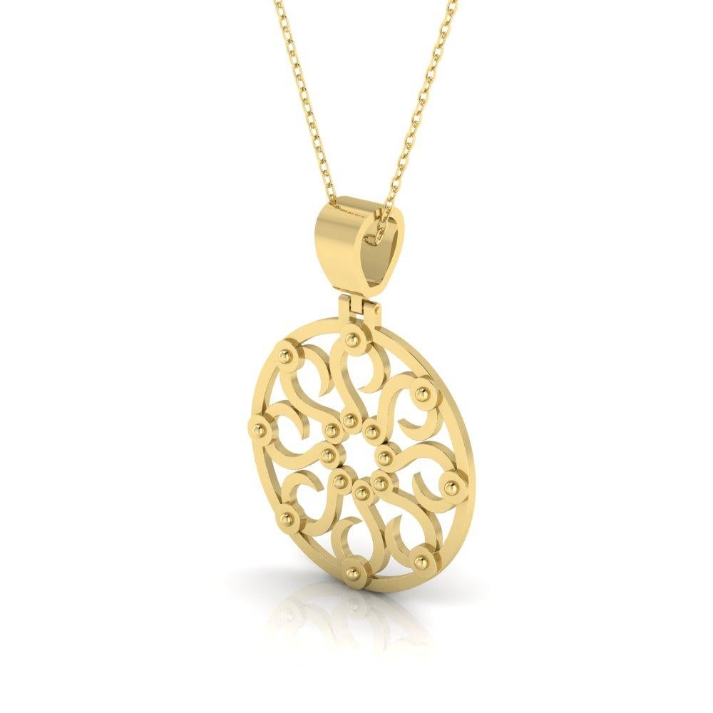 22 Karat Gold Sun Pendant by ROMAE Jewelry - Inspired by an Ancient Roman Design. Our unique Hemera pendant is a representation of the sun, and is based on a Roman necklace of the third century AD. It is light and delicate, warm and bright,
