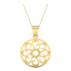 22 Karat Gold Sun Pendant