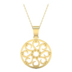 22 Karat Gold Sun Pendant