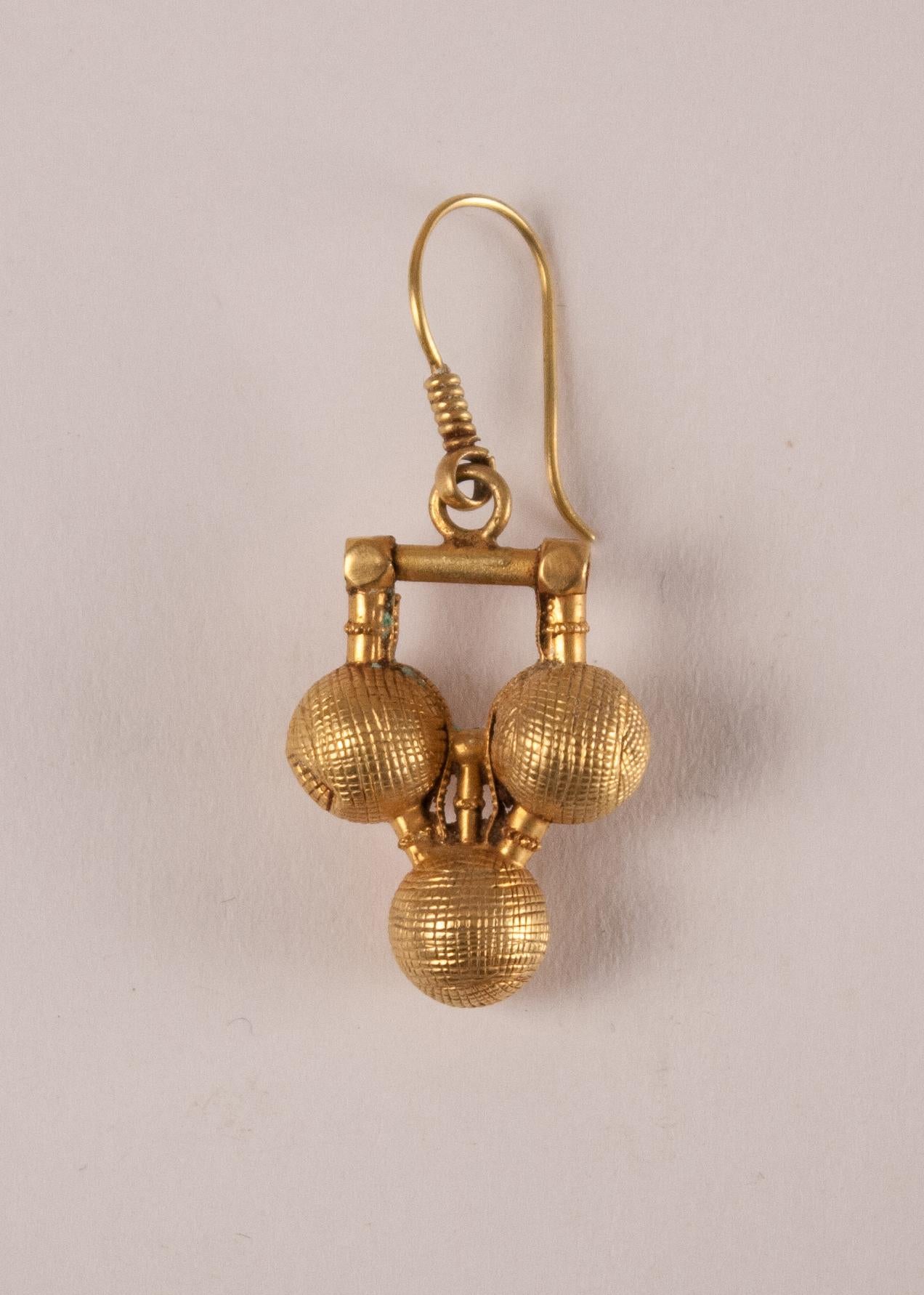 gold ball earrings india