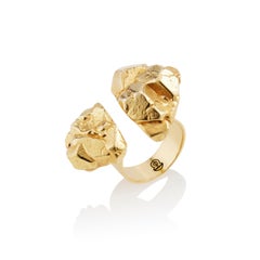 22 Karat Gold Vermeil Celestial Cluster Ring by Chee Lee Designs