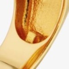 Anello poggiatesta in rilievo in oro 22 carati Vermeil