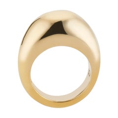 22 Karat Gold Vermeil vergrößerter Eierkuppel-Ring von Chee Lee New York