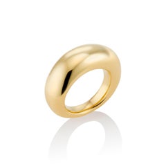 22 Karat Gold Vermeil Puff Ring by Chee Lee New York