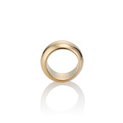 22 Karat Gold Vermeil Puffy Washer Ring