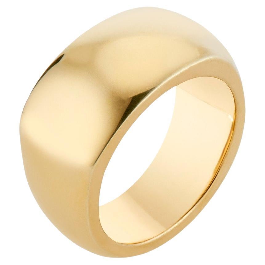 22 Karat Gold Vermeil Unsquared Signet Ring by Chee Lee New York For Sale