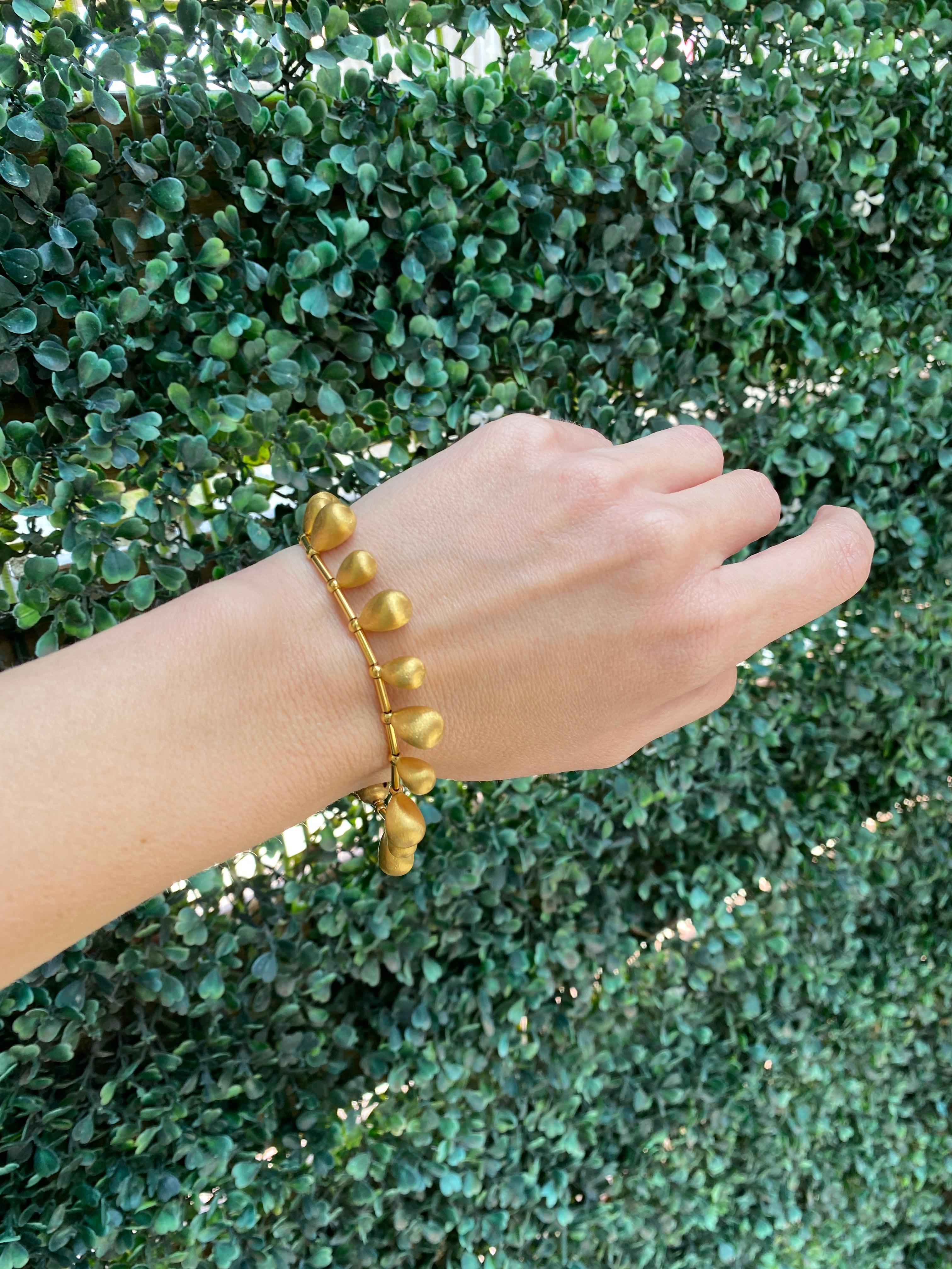 Bracelet italien en or jaune 22 carats en vente 23